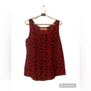 FADED GLORY Scoop-neck Blue and Red Tank Top Sz M (8-10)